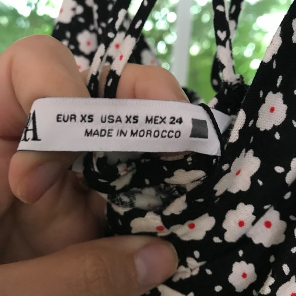 Zara floral midi dress linen blend - Picture 7 of 12